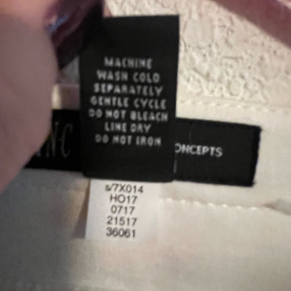 White and Black INC Jacket Size XL - Picture 12 of 13